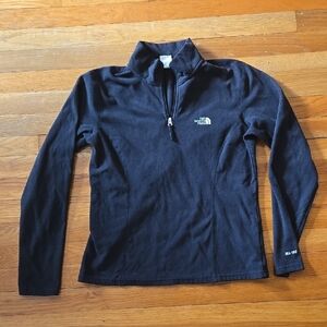 Womens The North Face Black Quarter-Zip Pullover